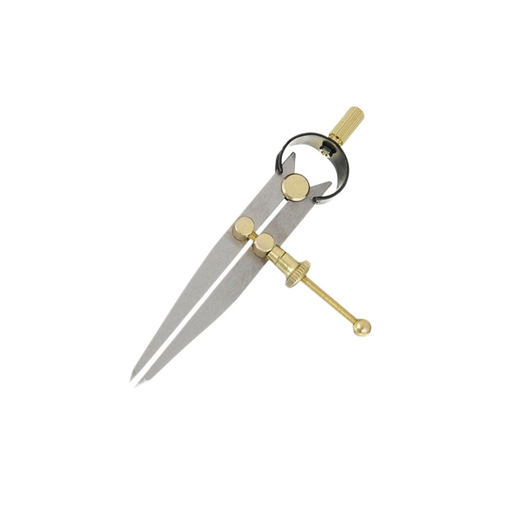 Divisor de ala ajustable para el hogar, herramientas de costura de cuero, portátil, Bloqueable, dibujo geométrico, metalúrgico, fácil de usar, 2 uds.: Copper