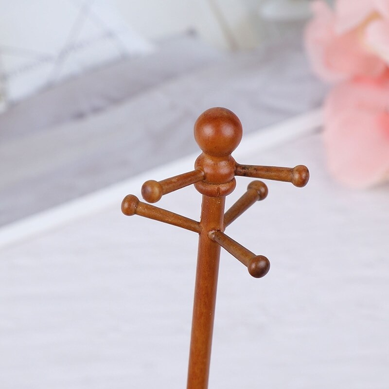 1/12 Houten Klassieke Poppenhuis Miniatuur Meubels Huis Decoratie Kleren Plank