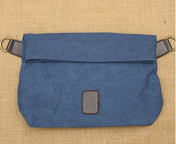 Mannen Canvas Messenger Bag Vintage heren Reistassen Merken Mannelijke Grote Capaciteit Schoudertassen voor Tiener: Blauw
