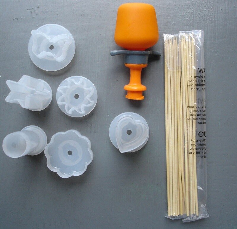 Fruit Vegetable Shape Cutter Star Heart Shape Vegetables Cutter Portable Cook Tools plastic Fruit Cutting