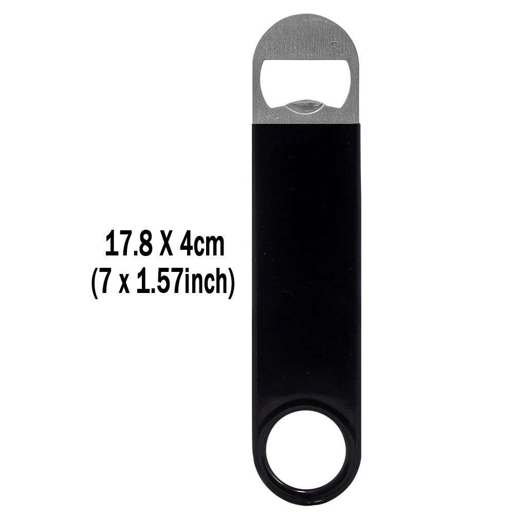 Abridor de botellas de barman, abridores de botellas de cerveza, abridores de velocidad, acero inoxidable recubierto de goma de 7 pulgadas: YELLOW