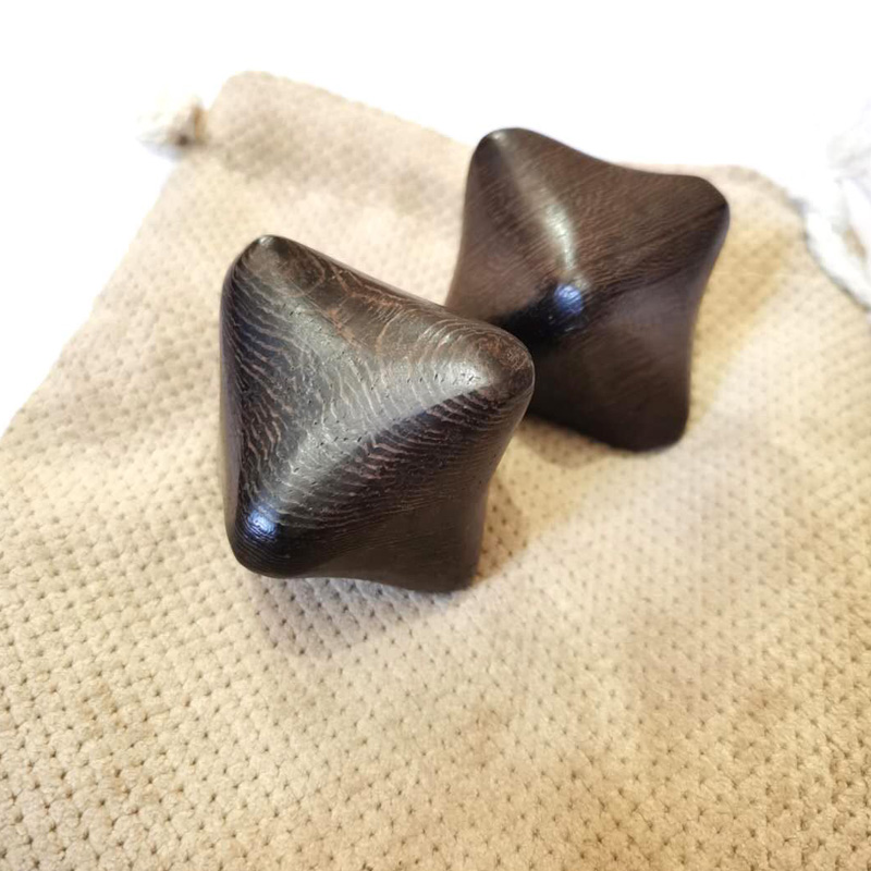 Rullo a mano palla da massaggio in legno agitarsi giocattoli adulti ansia autismo sensoriale terapia occupazionale decompressione regalo rilassante: Default Title