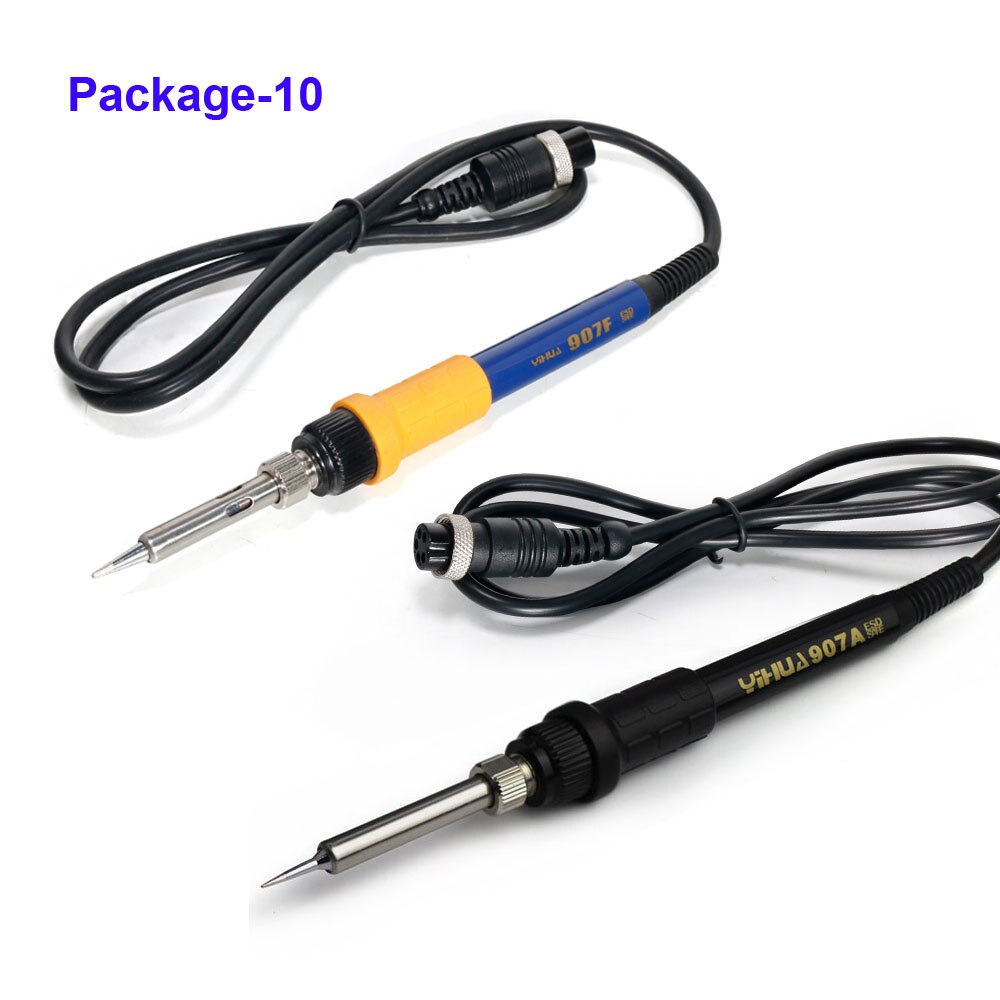 YIHUA-soldador antiestático 907A para Estación de soldadura 220, 936 V, 50W, mango de soldador de repuesto: Package-10