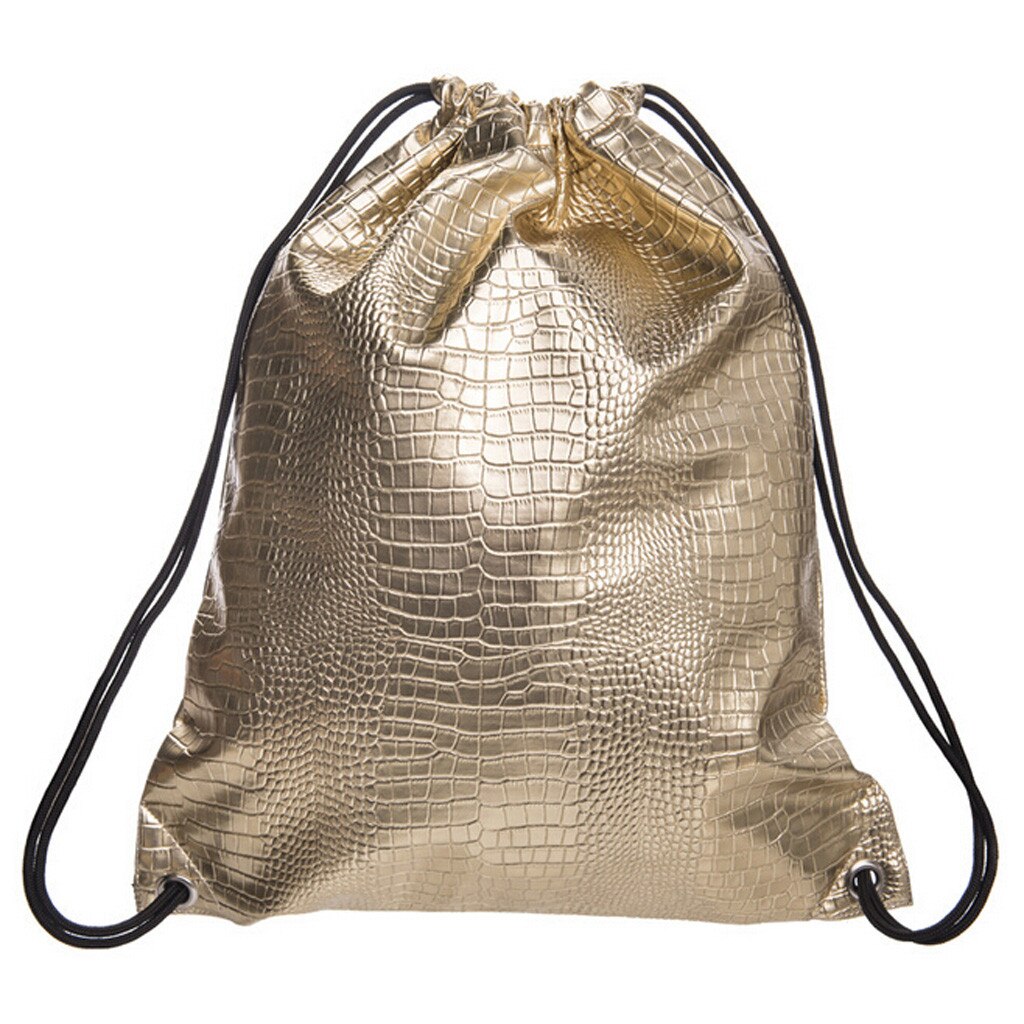 OCARDIAN sac à dos femmes hommes mâle voyage unisexe sac paillettes en cuir filles petit voyage Bling cordon A27: GD