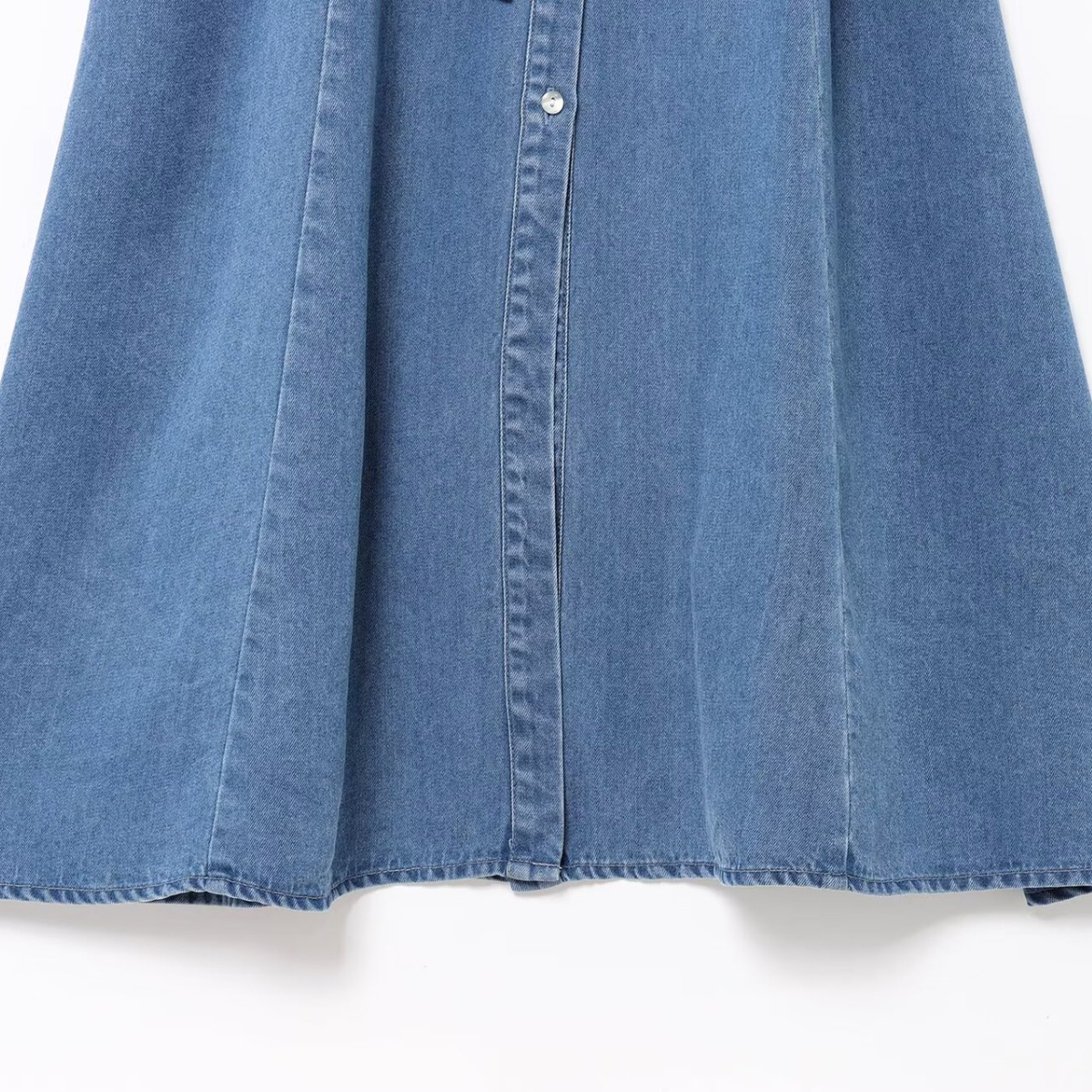 ZBZA Robe en jean à lacets pour femmes, revers, manches courtes, simple boutonnage, jupe mi-longue trapèze, printemps été, nouvelle jupe longue décontractée chic