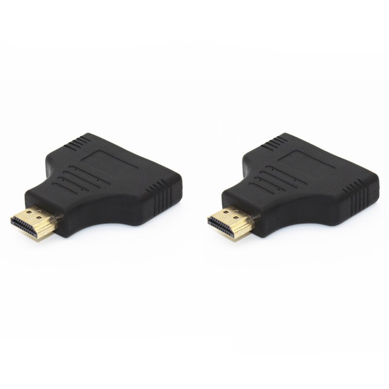1080P 1 In 2 HDMI Splitter Adapter Male To 2 Female Onversion Head Adapter HDMI Male To Female Conversion Cable