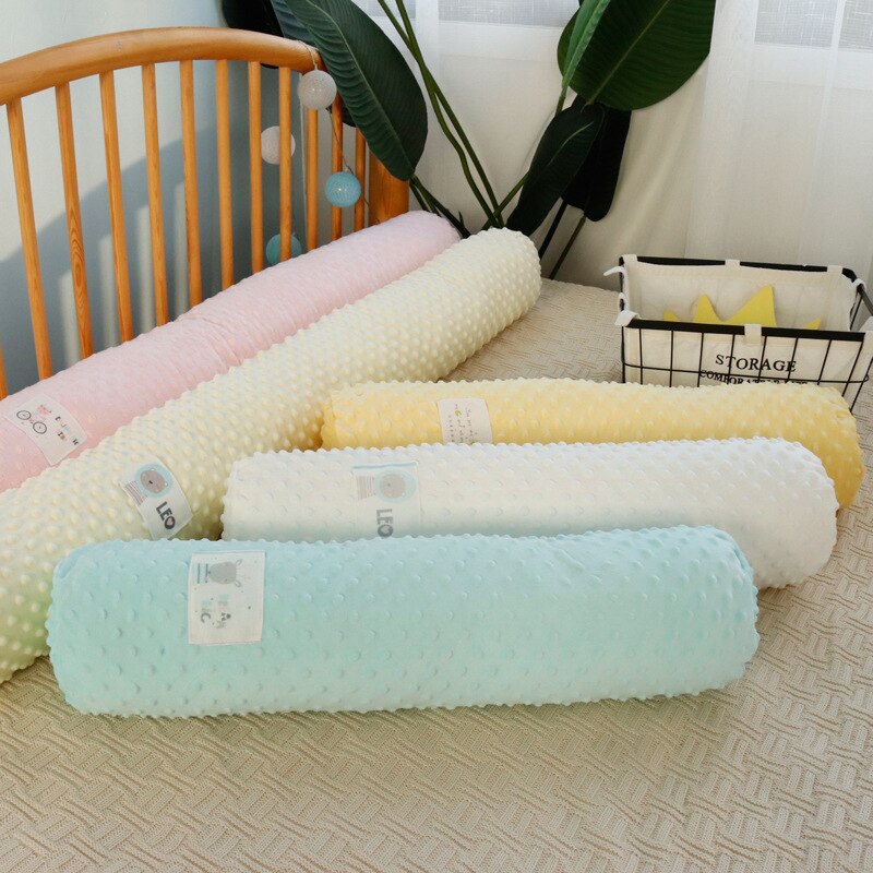 Beanie Velvet Cylindrical Bed Surrounding Baby Comforting Pillow Anti-falling Guardrail Crib Bed Fence Pillow for Pregnant Women