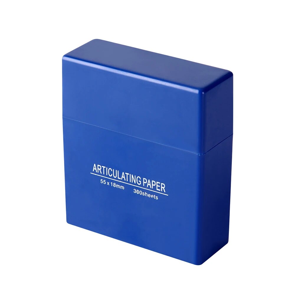 300 hojas/caja de papel de articulación Dental, tiras de mordida de doble cara, papel de articulación para blanqueamiento Dental, materiales de odontología
