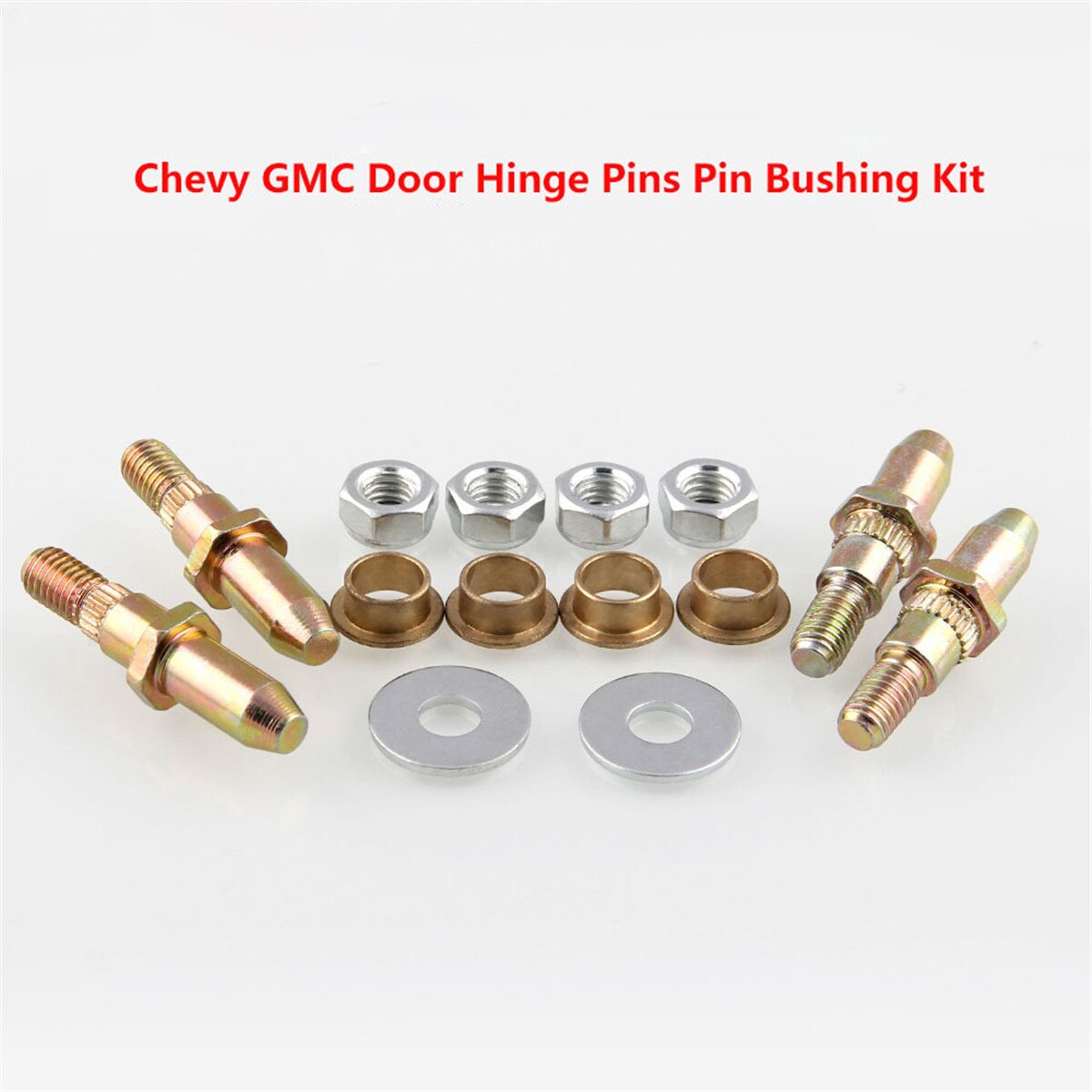 Full Set Truck SUV Door Hinge Pins Pin Bushing Kit Set For Chevy For GMC Zinc Plated Steel Door Hinge Pins
