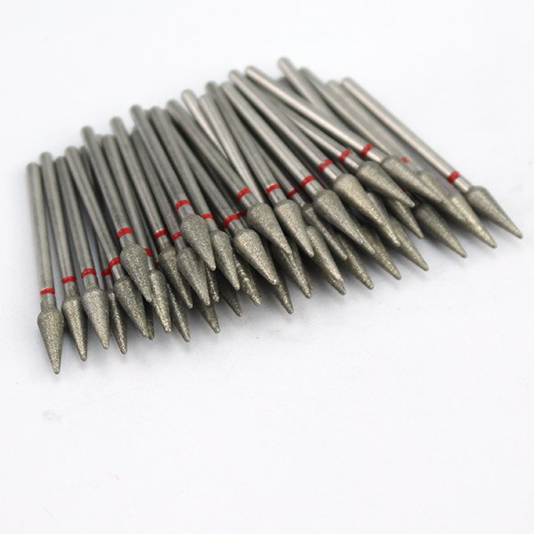 Ponceuse électrique pour ongles, jeu de mèches diamantées, fraise pour manucure, cuticules, accessoire pour Nail Art, 50pcs: SET19-40