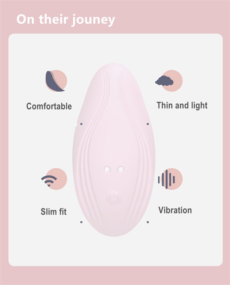 Smart Vrouwelijke Slijtage Vlinder Vibrerende Ei Onzichtbare Dunne Comfortabele Ergonomische Fit Afstandsbediening Multi-Frequentie Trillingen