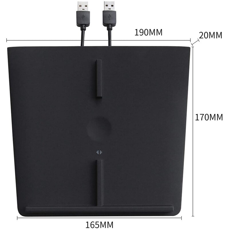 Car 10W Wireless Charger for Tesla Model 3 Center Console Charging Pad with Double USB Ports Dual Fast Model Charger