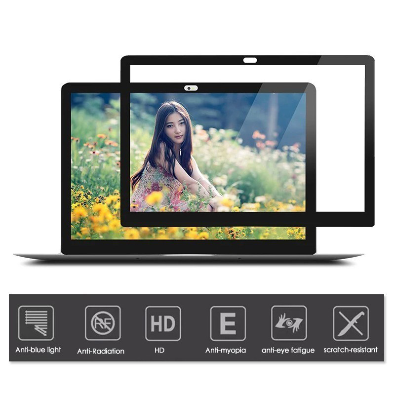 Plakken Geen Bubble Schermen Beschermende film Zwart Frame Voor MacBook Pro touch Bar 15.4 inch A1707 A1990