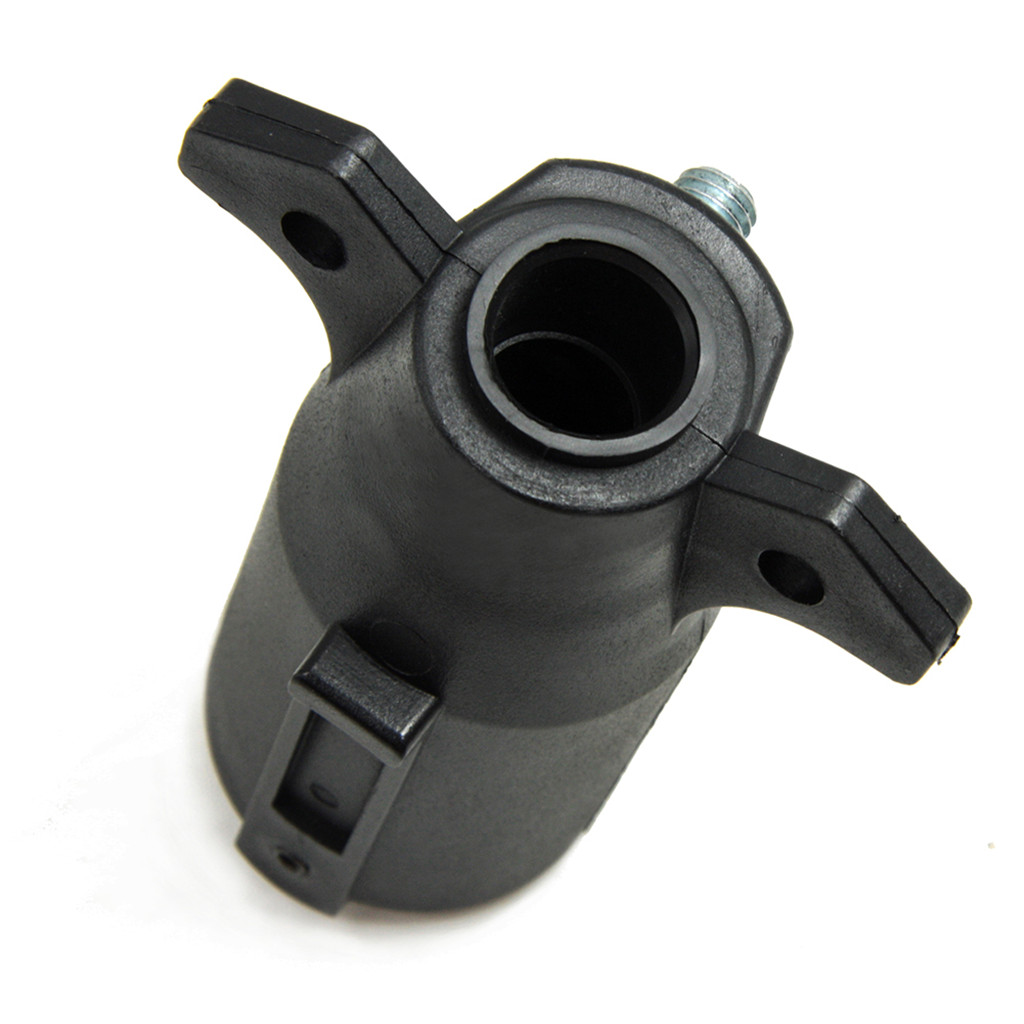 12V 7 Pin Trailer Plug Socket Towing Electric Plug Connector Black