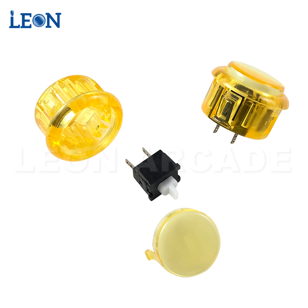 30 Pcs Transparant Arcade Knop Geen Led Arcade 30Mm/24Mm Arcade Kit Voor Arcade Kopie Sanwa 24 OBSF-30 OBSC-30 OBSN-30 Sanwa