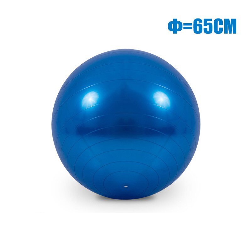 55/65/75/85cm Yoga Balls Gym Pilates Sports Fitness Ball Non-slip Thickening Balance Fit Ball Exercise Training Workout Massage: 65cm-lue