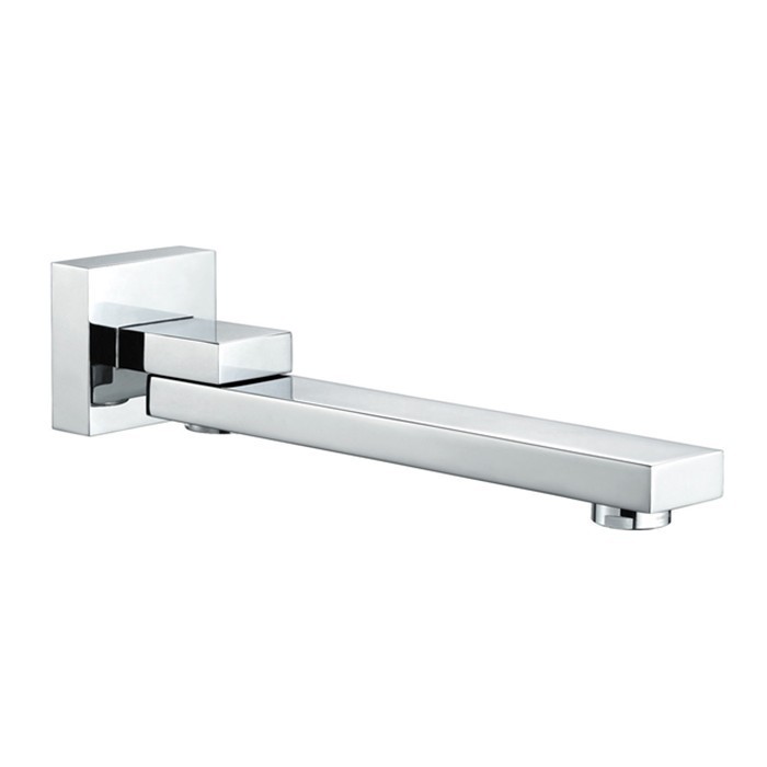 wall mounted faucet spout Square and Round brass chrome or black or brushed gold or gray spout shower faucet accessories SP090: chrome