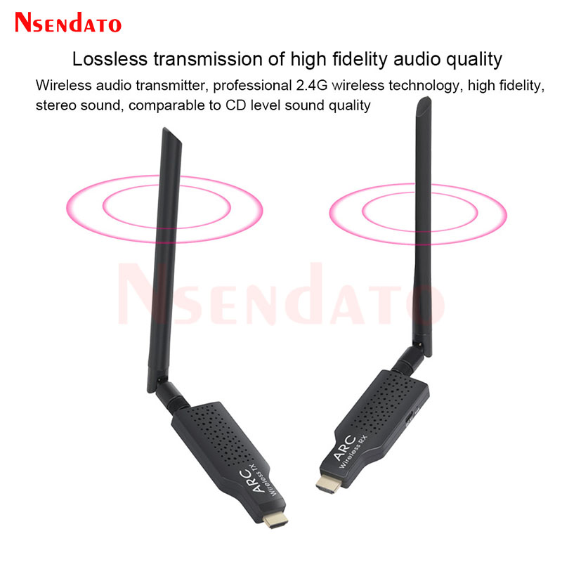 2.4G Wireless Audio HDMI ARC Transmitter Receiver 50M Audio TX&RX Wireless Audio HDMI Extender For TV Projector Sound Bar