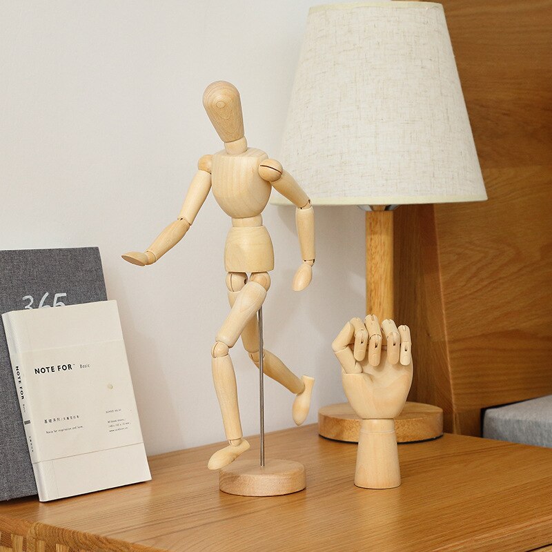 Houten Multifunctionele Hout Menselijk Gezamenlijke Hand Model Thuis Woonkamer Decoratie Ambachten Houten Hand Model Speelgoed Decoratie
