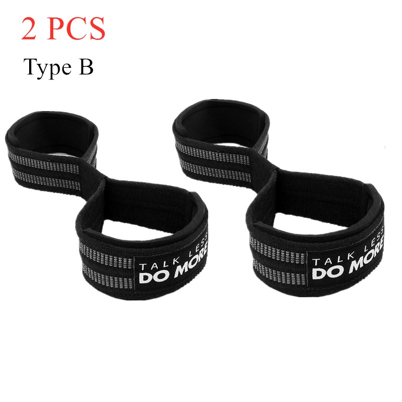 Figuur 8 Gewichtheffen Bandjes Voor Home Gym Powerlifting Fitness Pull-Up Deadlift Horizontale Bar Aangrijpend Kracht Polssteun