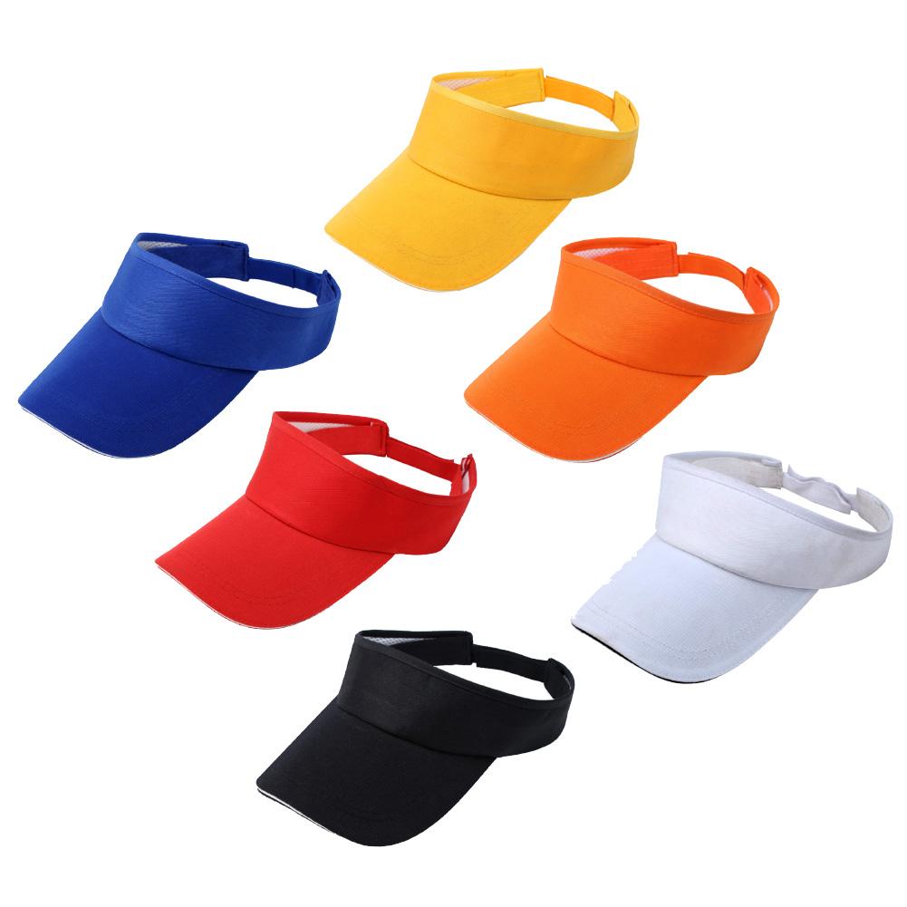 Women Men Adjustable Half-Head Sun Protection Visor Baseball Golf Sports Hat Baseball Cap Hat for Solid Color Caps tool