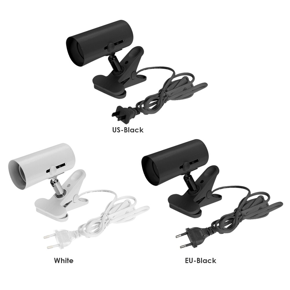 Durable 360 Degree Rotation Reptile E27 Lamp-socket Kit Pet Heating Lamp Clip Cover Clip-on Bulb Universal Light Holder