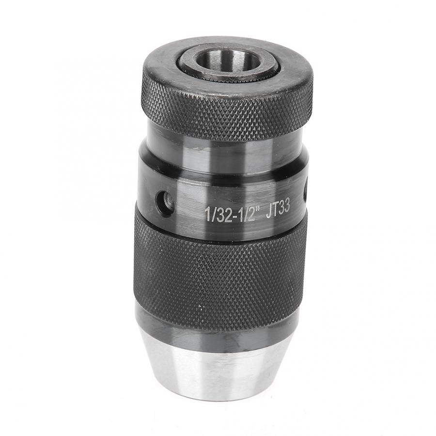 1/32-1/2 ''CNC Draaibank JT33 Mount Carbon Staal zelfspannende Boorkop Bit Boor Adapter Grote Klem bereik