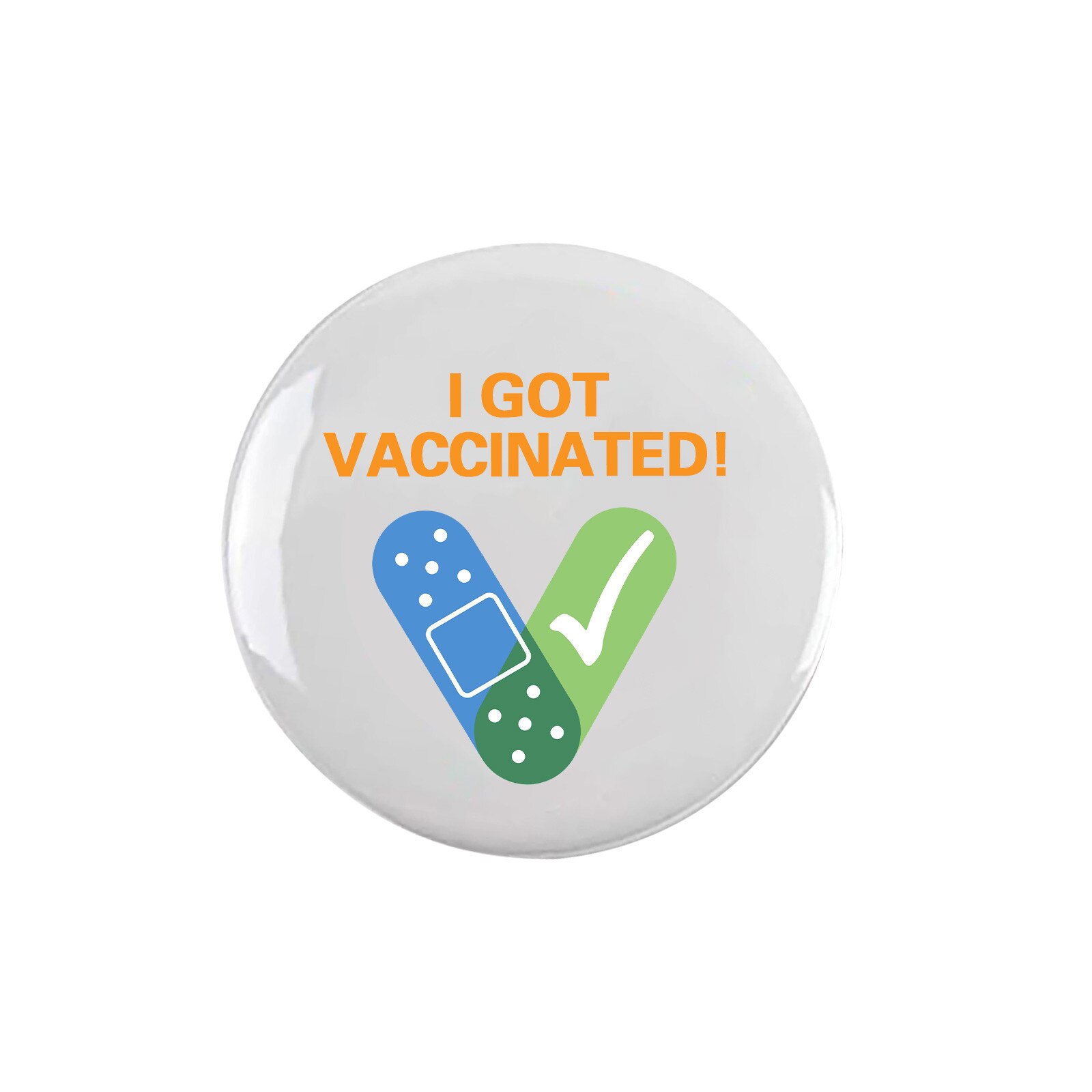 5Pcs Ik Kreeg Vaccinated Broche Pin Trui Herdenken Met Broche Voorkomen Kleding Vallen Unisex Kledingstuk Accessoires