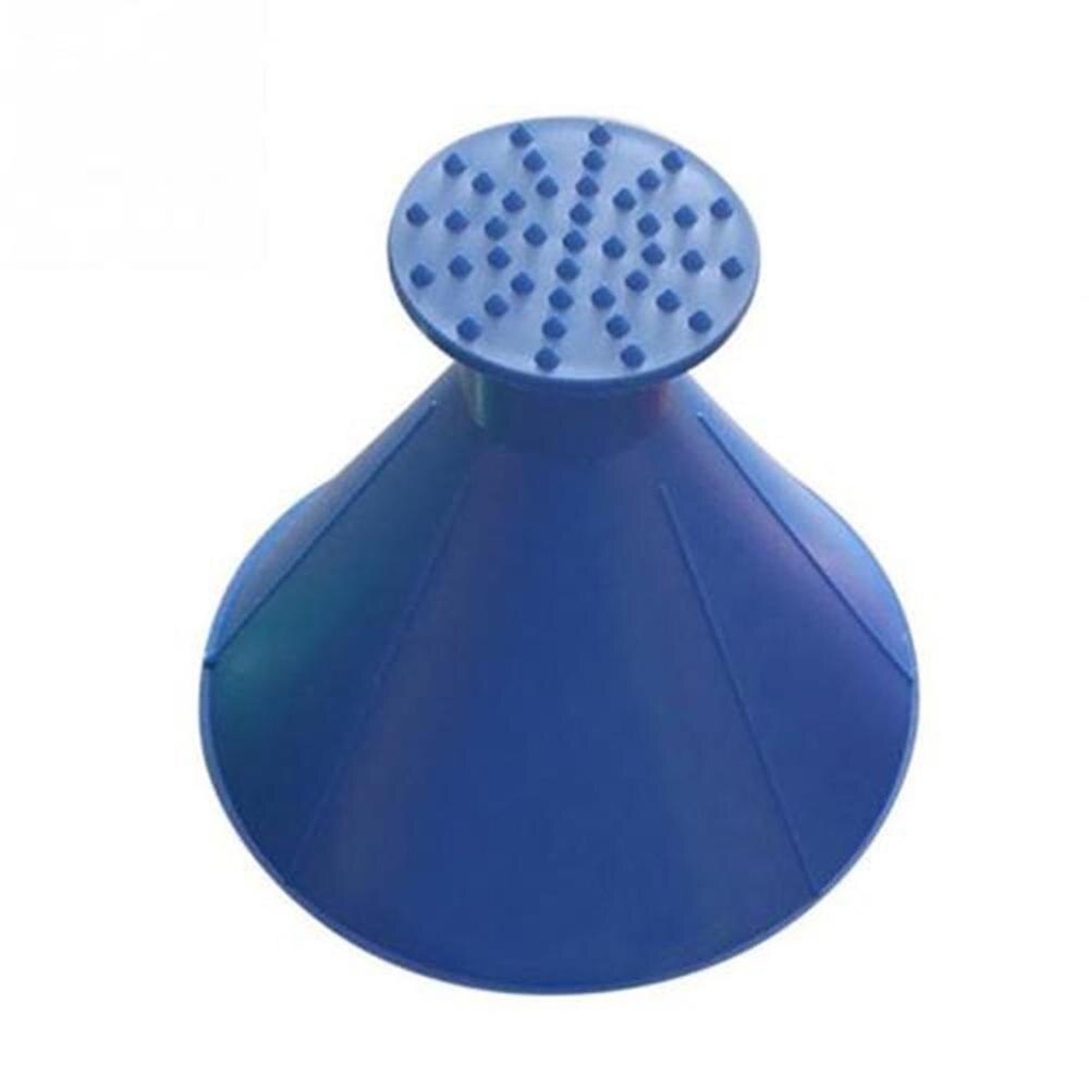 2pcs/set Ice Scraper Scrape A Round Magic Cone-Shaped Windshield Ice Scraper Snow Shovel Tool + Funnel