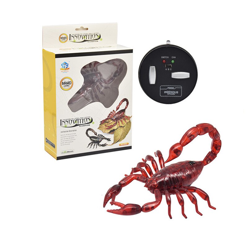 1 PC Tricky Spoof Horror Animal Remote Control Insects Toys Model Spider Scorpion Lizard Locust Animals Figures Office Prank Toy: 01