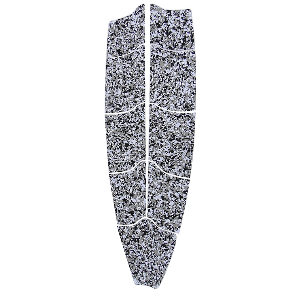 Set mit  of 9- teiligem kitesurf-kiteboard-surfboard-traction-deckpad, rutschfest und ultraleicht – schwarz-weißes camouflage-muster: Schwarz-weißes tarnmuster
