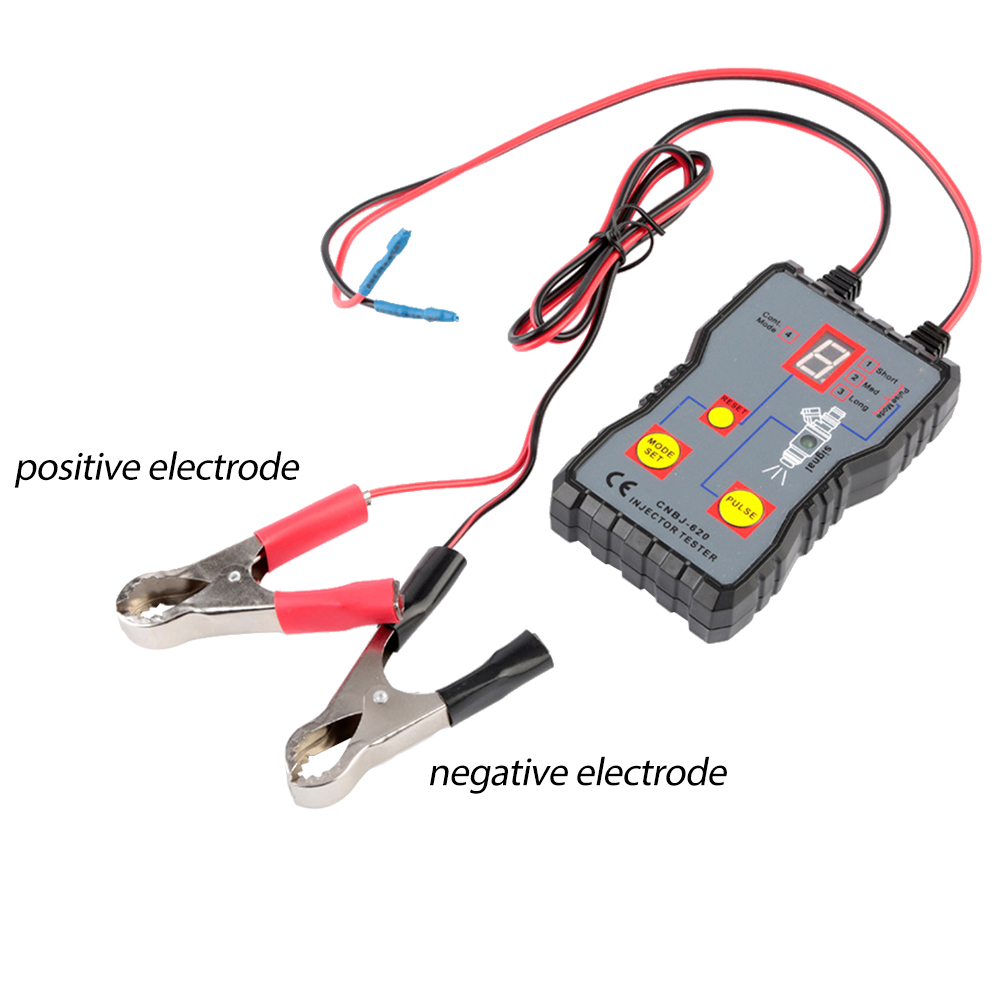 Fuel Injector Tester 12V 4 Pulse Modes Handheld Car Vehicle Fuel Pressure System Diagnostic Scan Testing Tool