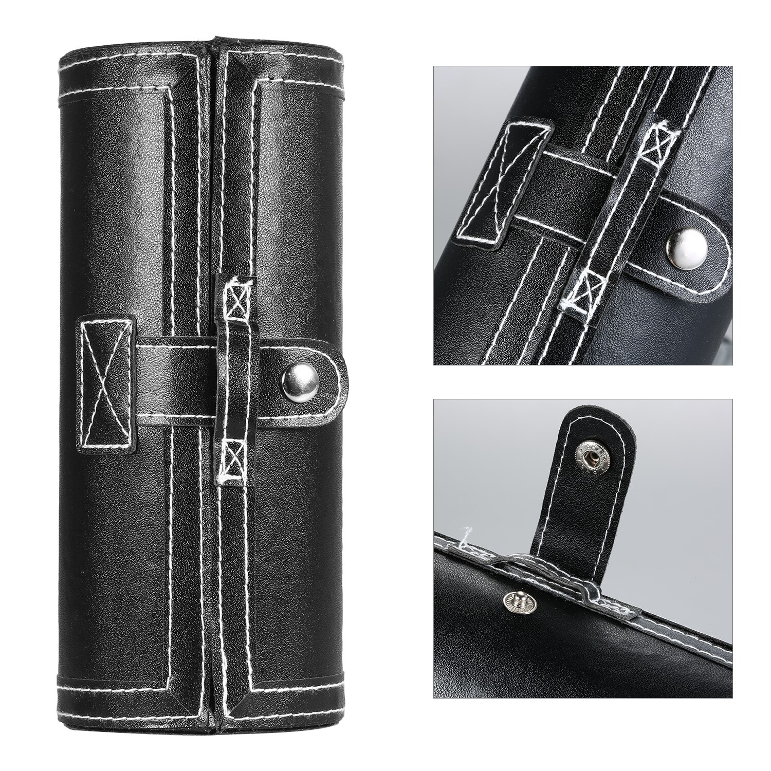 6Pcs Shoe Polish Care Kit Leather Shoe Shine Set Shoe Brushes Compact Shoes Care Cleaning Kit with PU Leather Case