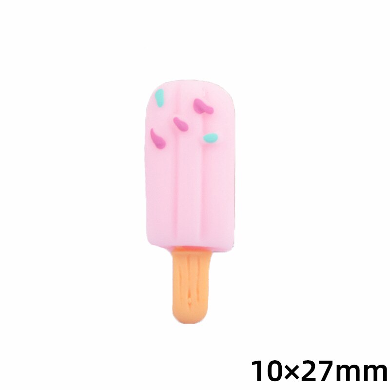 10Pcs Ice Cream Pendenti E Ciondoli per Slime di Riempimento FAI DA TE strumenti di Modellazione di Argilla Forniture Resina Slime Deocr Giocattoli di Argilla Accessori per I Bambini