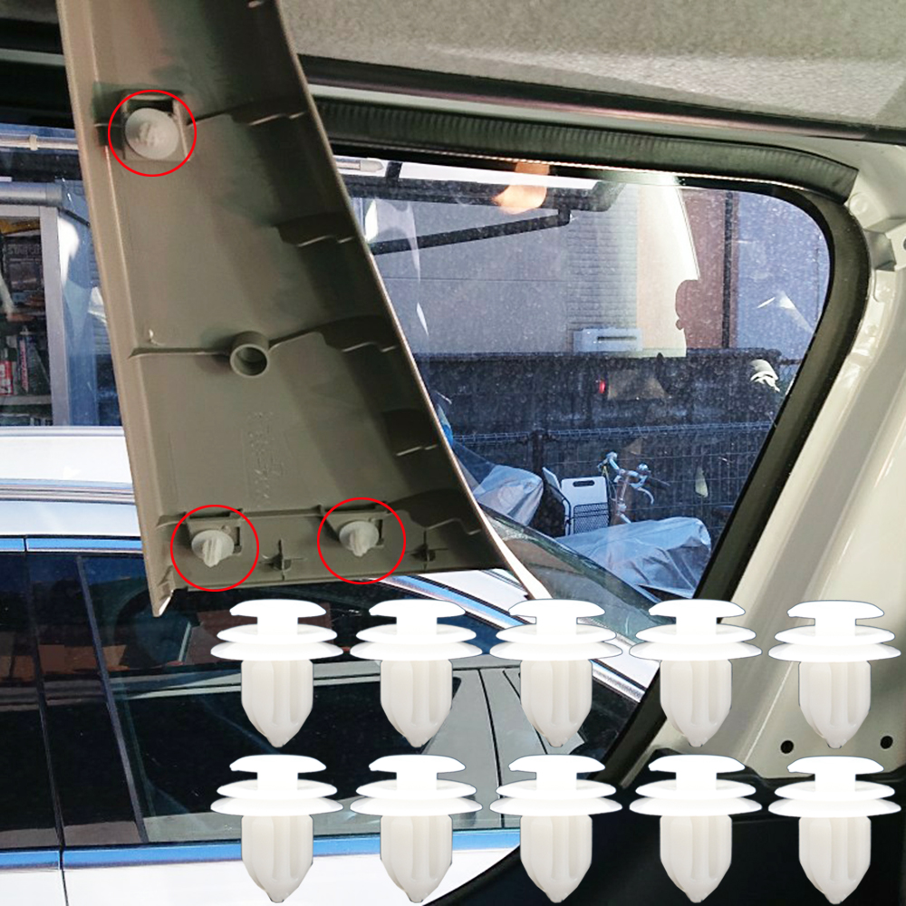 Panel embellecedor de tarjeta de puerta de coche, forro de Pilar, Clip Interior, sujetador de remache para Honda Accord Civic Jazz Integra Stepwgn CR-V 2003 -