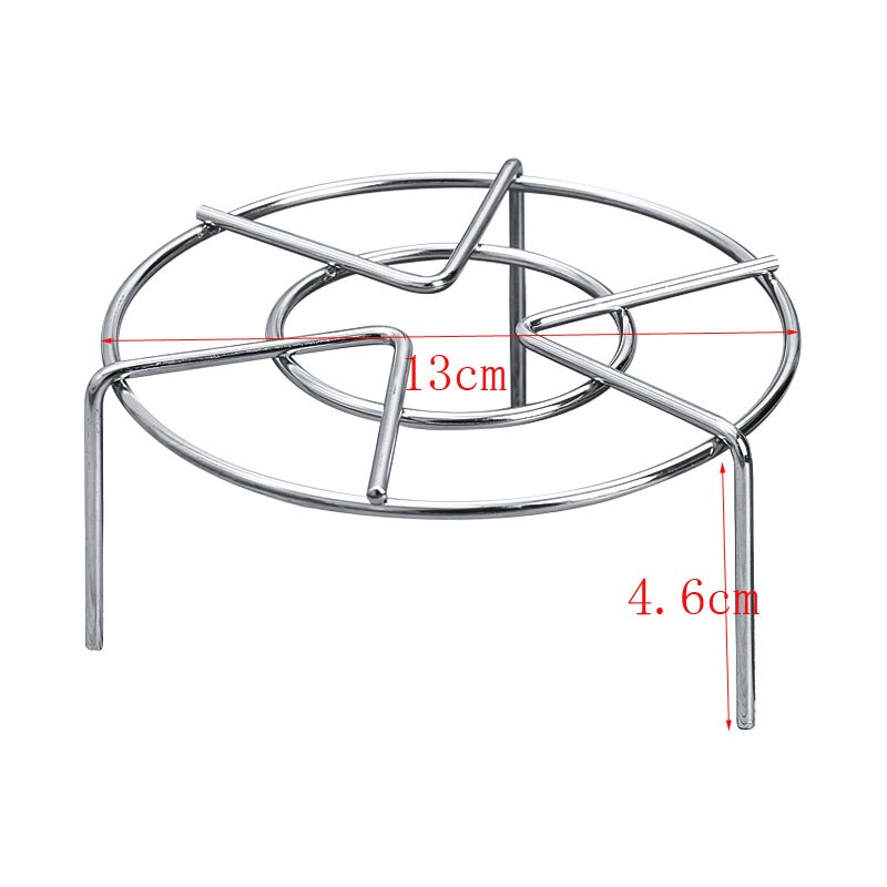 Stainless Steel Steamer Rack Multi-Purpose Steam Tray Stock Pot Steaming Tray Stand Kitchen Cookware rice cooker steaming rack: 13xH4.6cm