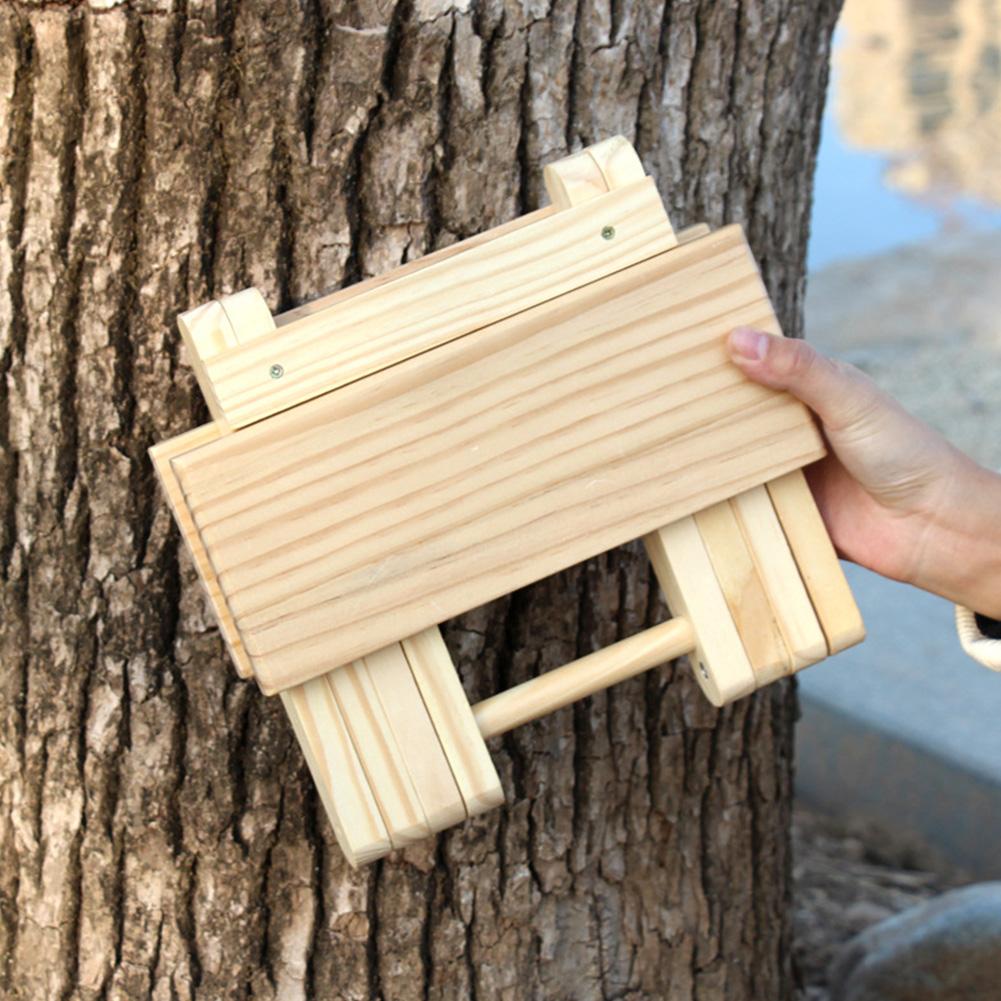 Tabouret pliant Portable en bois, chaise de pêche en plein air, petit tabouret pour usage intérieur et extérieur