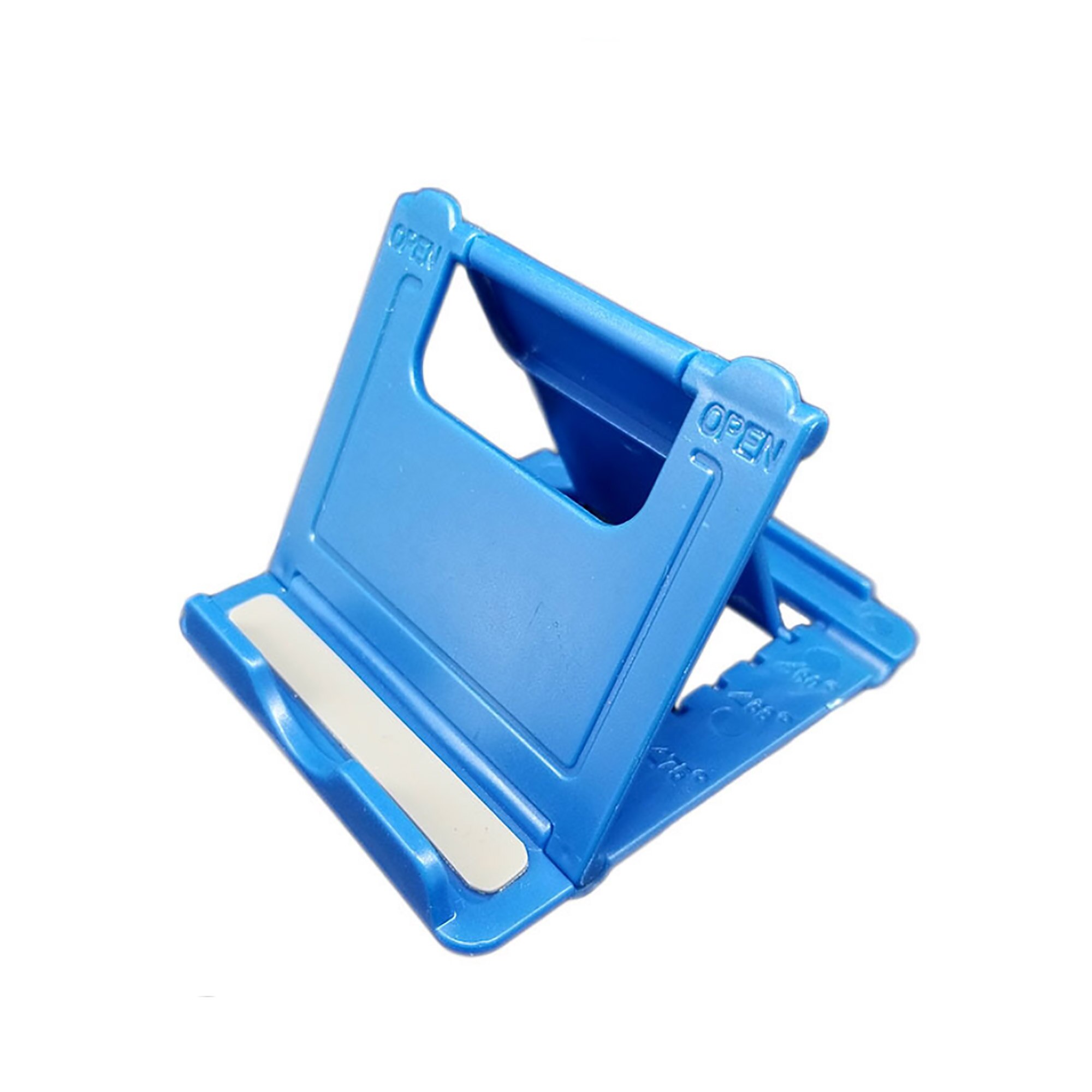 2pcs desk accessories Iphone holder Lazy Desktop Bracket Mount Stand Base bracket Foldable desk phone holder for iphone x 12: Blue