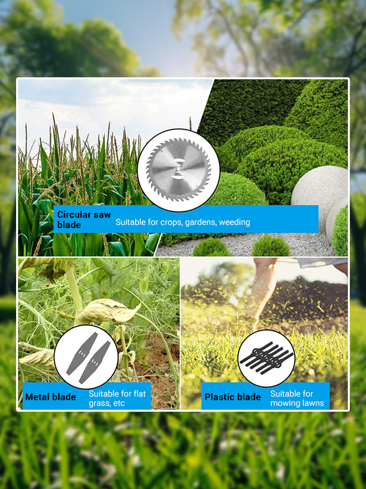 Elektrisk gräsklippare 35cm teleskopiska längdjusterbara skärare sladdlös trädgårdsgräsklippare trimmer för makita 21v batteristift