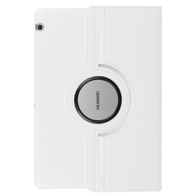 Funda giratoria 360 para Huawei MediaPad T3 10 AGS-L09/W09/L03 Honor Play Pad 2 9,6, Funda con soporte para Tablet, Funda para Huawei T3 10: White