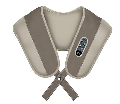 Masajeador de cervicales y cuello Shiatsu, rodillo eléctrico de Chal, dispositivo de calor Manual, máquina para el hogar, China: Castaño