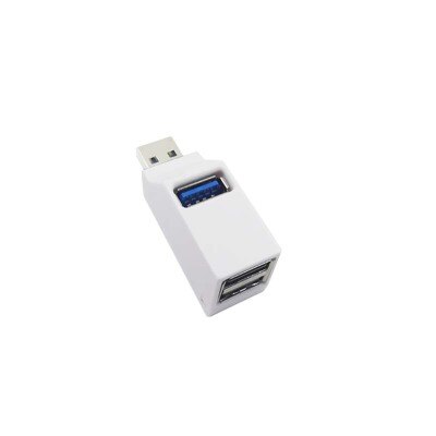 Mini bærbar 3- port usb 2.0 splitter 3.0 in- linje usb hub forlænger hub: Usb 3.0 hvid