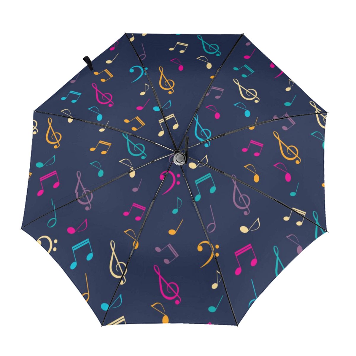 parasol automatyczny nuty i Clefs kolorowy składany parasol kobiety mężczyźni parasol przeciwdeszczowy: Inside Print