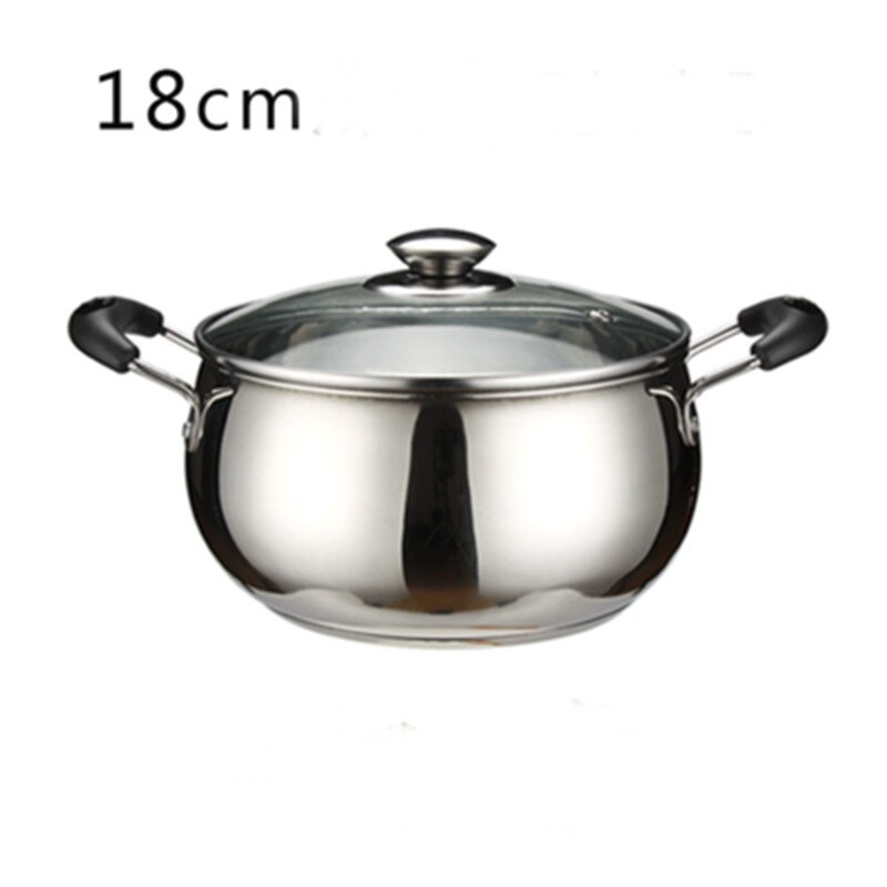 Olla antiadherente para leche y XMT-HOME, sartenes antiadherentes para sopa, inducción, 1 unidad: 18cm soup pot