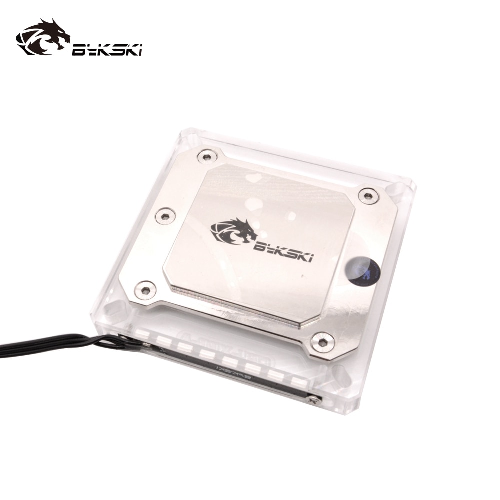 Bykski CPU Water Block use for INTEL LGA1150 1151 1155 1156 2066 X99 X299 I7 / 5V 3PIN Header A-RGB Light support AURA SYNC