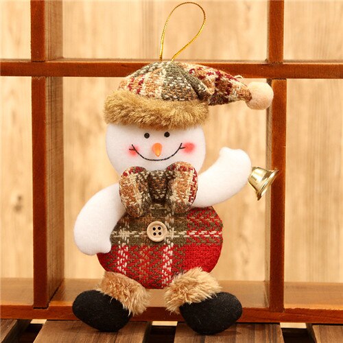 Glædelig jul ornamenter jul vedhæng legetøj uden for juletræ julemanden snemand bjørn til boligindretning børn: Snemand 2