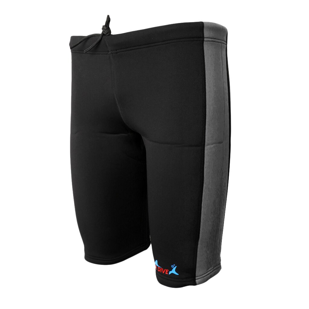 Unisex 3mm neopren dykkershorts våddragter bukser stretch varm behagelig vintersvømning roning sejle surfing bukser mænd kvinder: Grå m