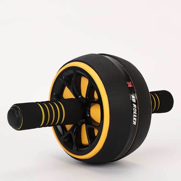 Nuova ruota muscolare addominale per uso domestico, attrezzatura per il fitness portatile a rullo domestico, push-up, ruota addominale: YELLOW