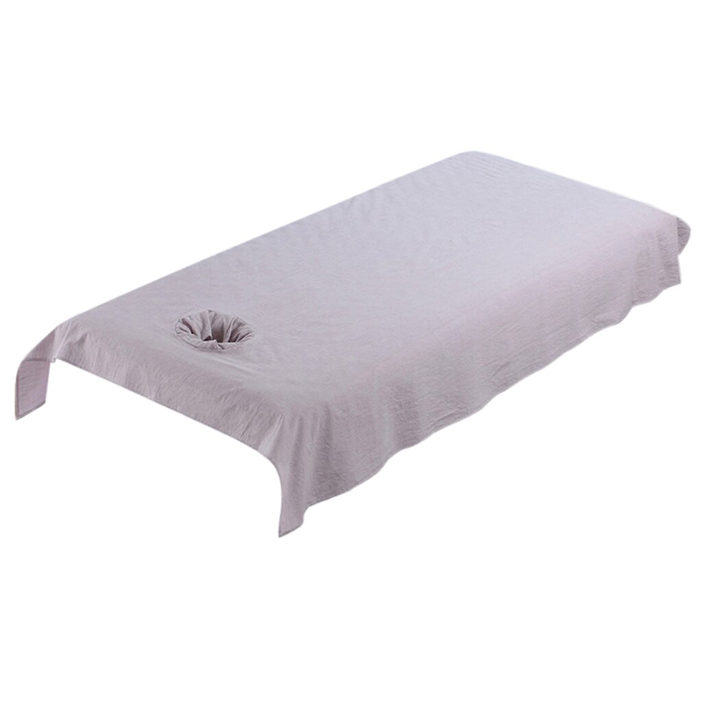 Table de Massage professionnelle en coton lavable, drap de lit, 8 couleurs, 200x120cm: Gray