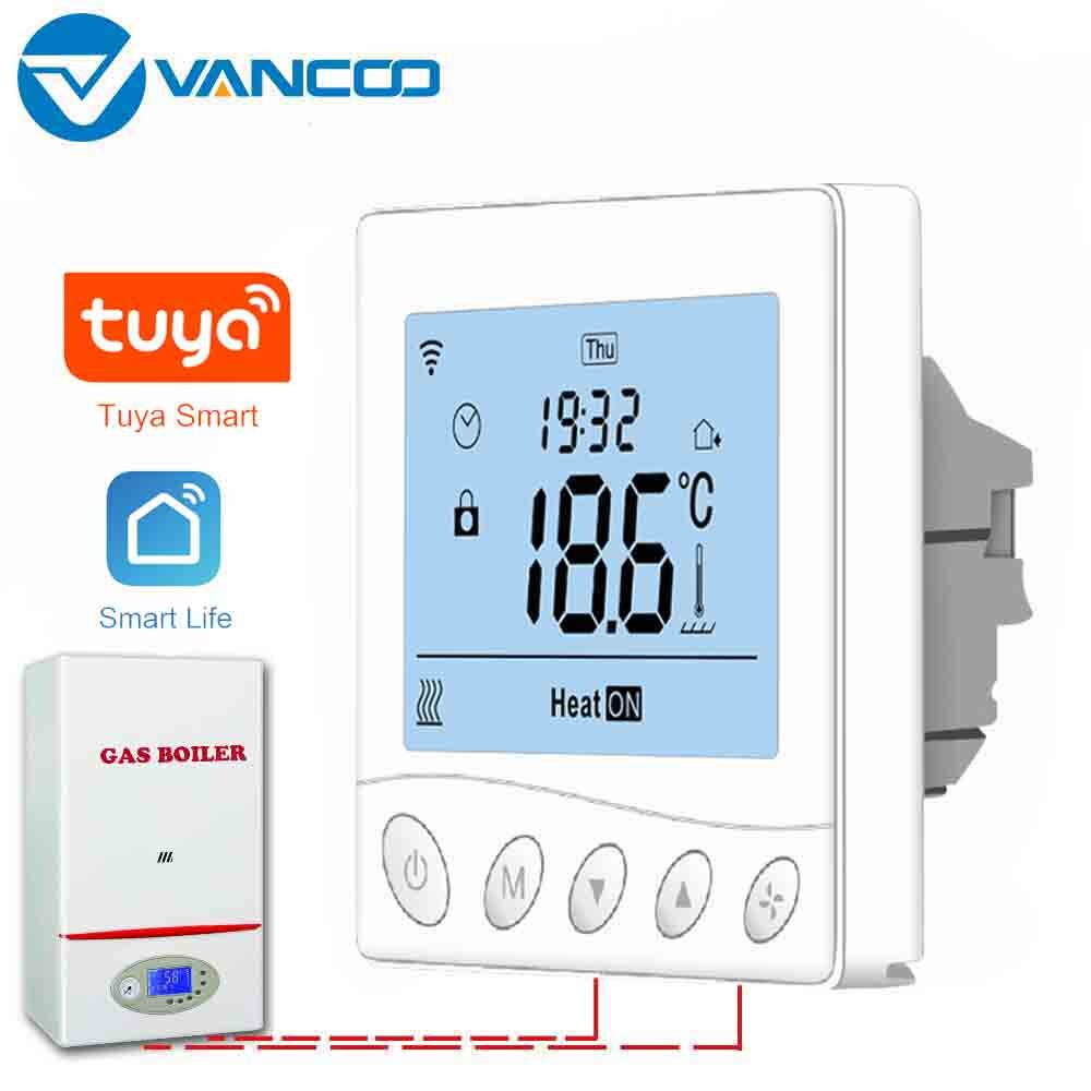 Vancoo Wi-FI Gas Boiler Thermostat 220V Smart Warm Floor Heating Controller thermostat for Boiler Temperature Controller